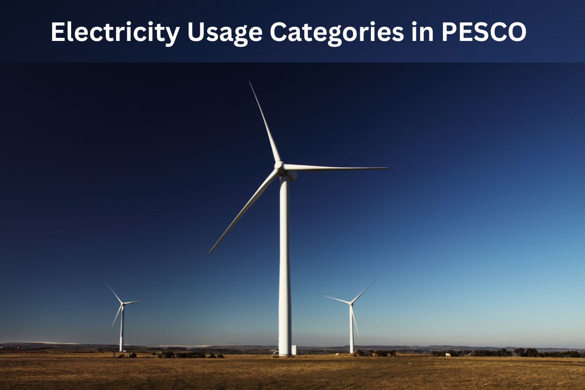 electricity usage categories in PESCO